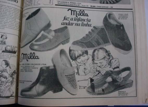 55 Figura 2.4 Fotos dos calçados produzidos pela Milla em 1981. Fonte: J E (1981). Figura 2.5 Fotos dos calçados produzidos pela Kiuti em 1988.