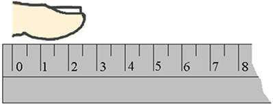 Algarismos significativos numa grandeza física Qual é o comprimento do polegar, medido por uma régua com escala em centímetros? 2.6 cm Qual o valor obtido se multiplicarmos este comprimento por π?
