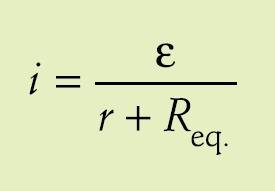 3 Equação do gerador Há outra forma de descobrir a corrente de um circuito, pela equação de Pouillet: Sabemos que: No