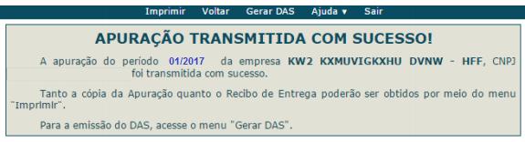 Após a conferência das informações prestadas fechar o extrato de apuração, se houver correções a serem realizadas clicar no botão e proceder as correções. 2.5.3.