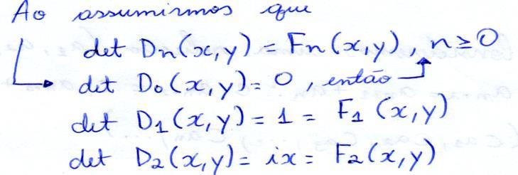 8 Figura 3 Idetificação do determiate das matrizes como sedo uma represetação dos elemetos da SPBCF (aluo A, fase de formulação).