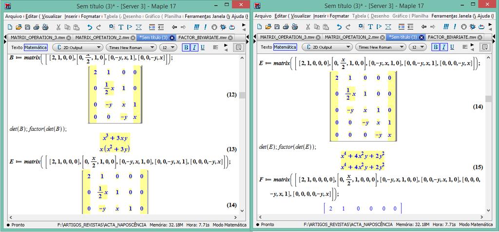 94 det( D' ( x, y)) F ( x, y) det( D' ( x, y)) x F ( x, y) det( D' ( x, y)) x y F ( x, y) 3 3 det( D' ( x, y)) x xy F ( x, y) 3 4 4 det( D' ( x, y)) x 3 x y y F ( x, y) 4 5 5 det( H ' ( x, y)) L ( x,