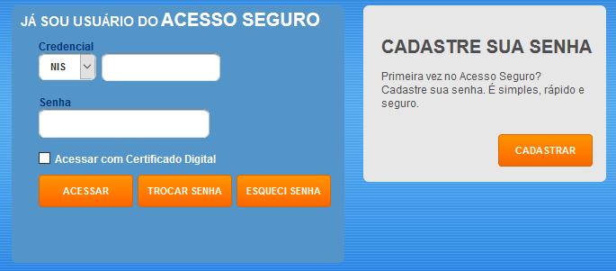 Poder Outorgado no Conectividade Social ICP Envio de Arquivo SEFIP Solicitar Extrato do Trabalhador Simular Cálculo GRRF / Gerar GRRF Serviços do Novo FGTS Gera Guia GRFGTS Regular Consulta