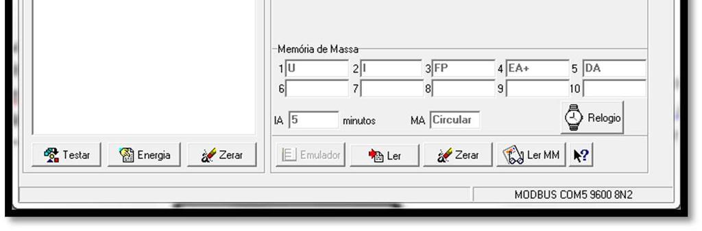 do multimedidor Lista de multimedidores cadastrados Tela principal após a adição de um medidor f) Para configuração dos parâmetros TP, TC, TL e TI, basta clicar com o botão direito sobre o medidor na