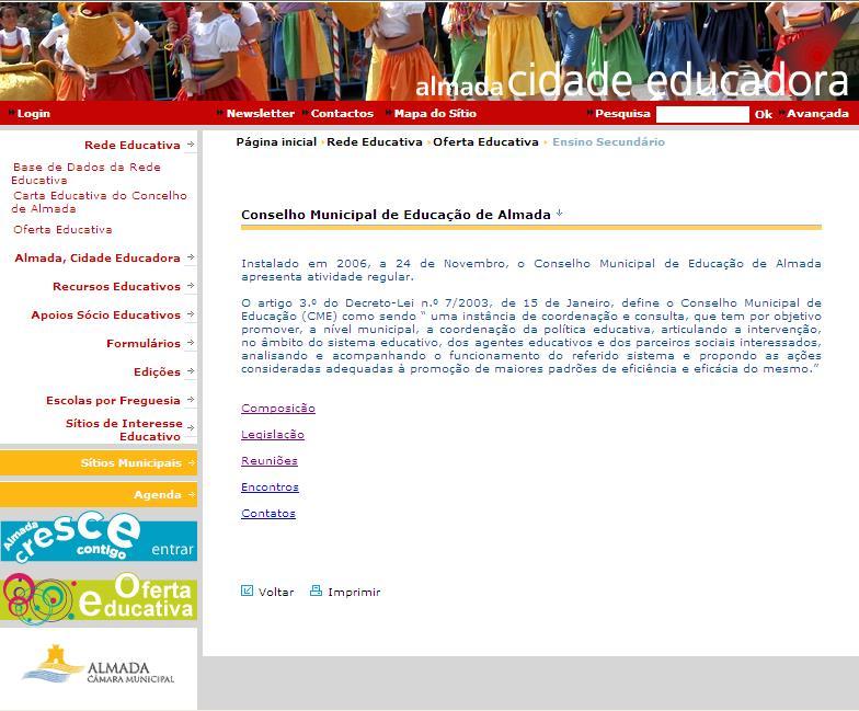 Site cidade educadora www.m-almada.