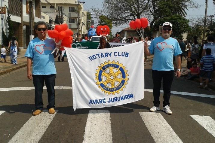 ROTARY CLUBS DO DISTRITO EM AÇÃO RC de Avaré-Jurumirim Desfile Cívico de Rotarianos e Voluntários