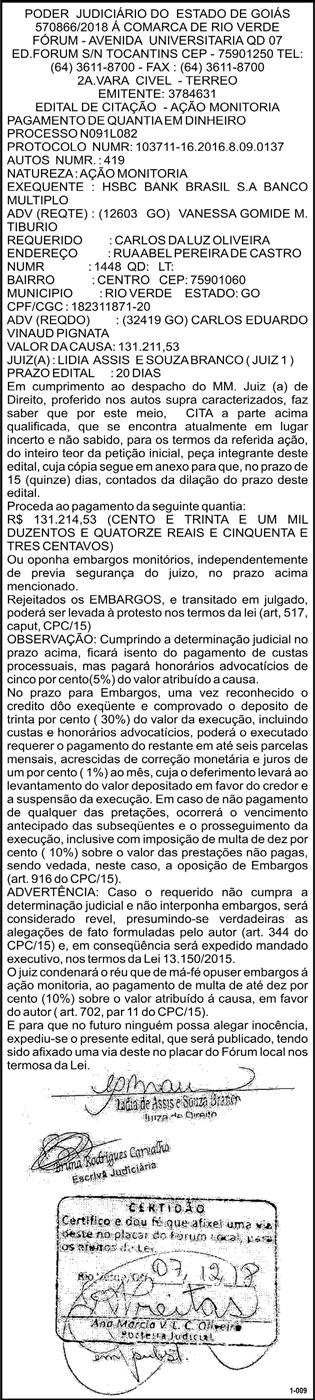 6 classificados Goiás, Tocantins e DF, 09 de Fevereiro de 2019 Diário Do EstaDo CENTRO apart no Ed.