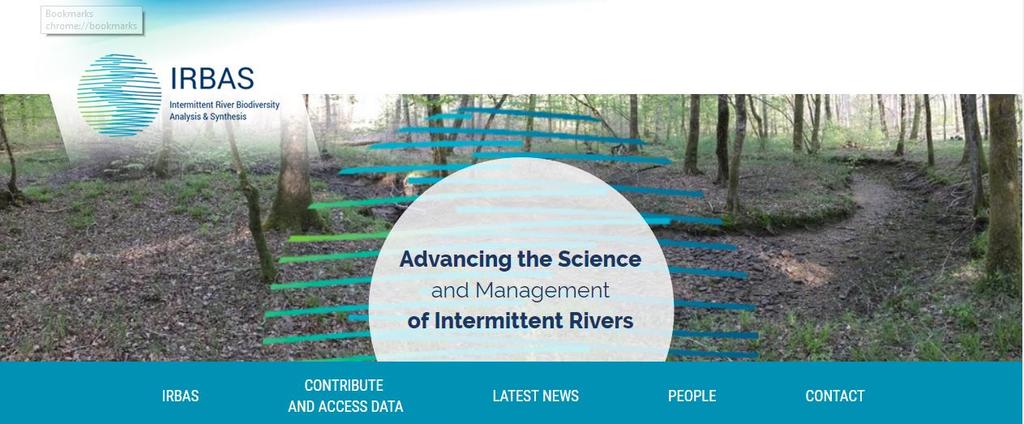 Plataformas e bases de dados em Biodiversidade Intermittent River Biodiversity Analysis & Synthesis (IRBAS) Tipos de dados Modelos de metadados Dados de biodiversidade e ambientais em sistemas
