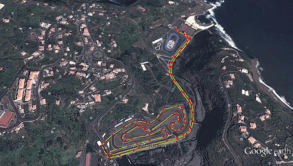 O percurso do 2º segmento (ciclismo), será efetuado em 8 voltas de 2700 metros, cada.