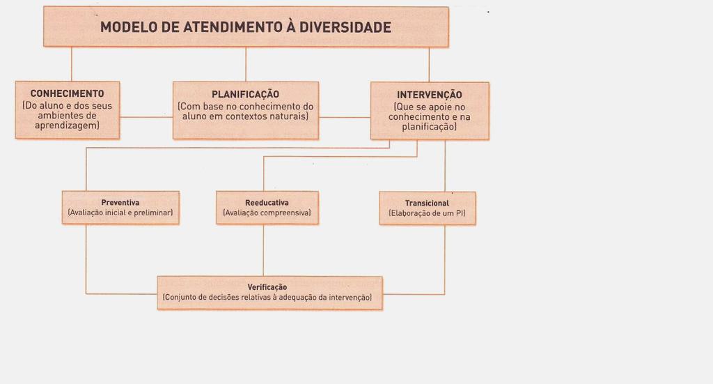 Revisão da Literatura Figura 5. Modelo de Atendimento à Diversidade (Correia, 2008c, p. 58).