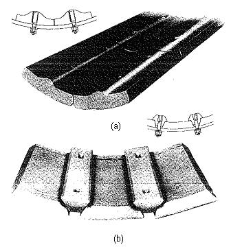 3.9 apresenta o desenho esquemático da aplicação destes revestimentos em moinhos tubulares da indústria de cimento (Austin et al., 1984). Figura 3.