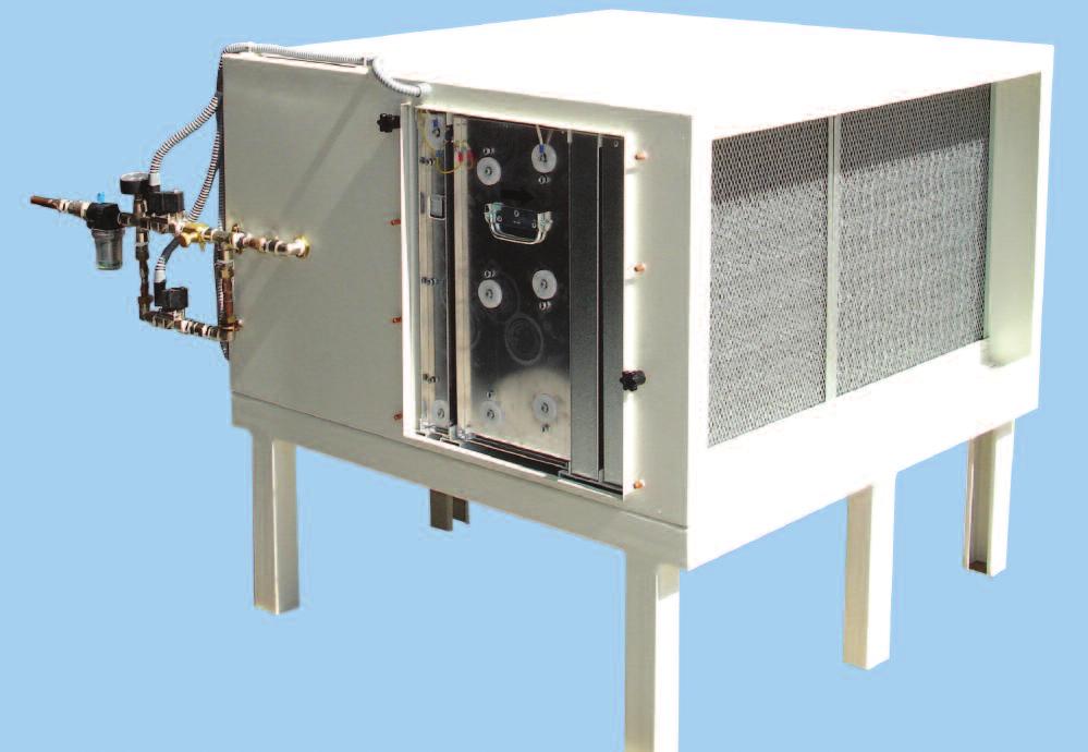 MKC SELAI Sistema Electrostático com Lavagem Automática Integrada A limpeza dos sistemas de filtragem electrostática normalmente é manual.