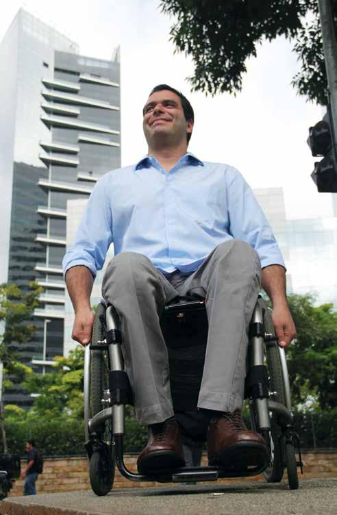 Bruno Mahfuz, fundador do guiaderodas, se tornou cadeirante em 2001.