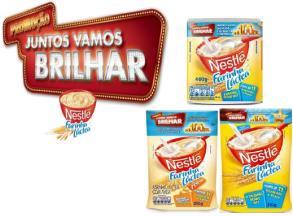Negócios N Merchandising Cereais Família Promoção Farinha Láctea Nestlé Equipe, em breve as embalagens promocionais de Farinha Láctea estarão disponíveis nas lojas
