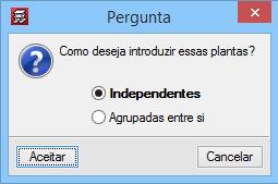 Prima a opção Introdução> Plantas/Grupos.