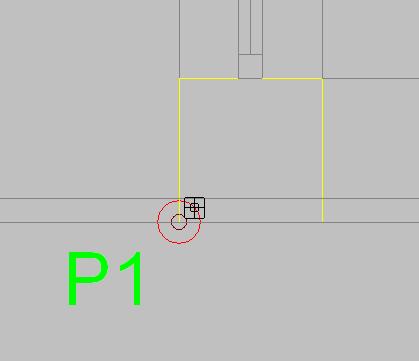 23 Fig. 1.37 Aproxime-se do círculo do pilar desenhado na máscara até surgir um pequeno círculo. Prima então sobre o canto inferior esquerdo.