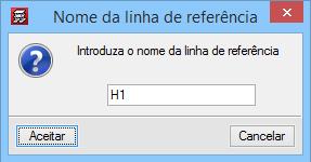 Para se introduzir uma outra linha, prima sobre a linha de implantação horizontal do pilar P7,