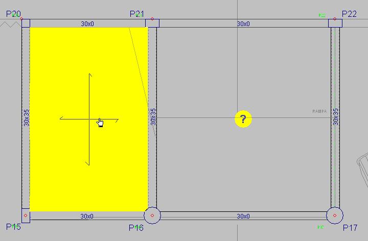 52 Prima com o surge a janela Viga actual, seleccione a viga alta e coloque como altura 0.35 m, prima Aceitar. Coloque as vigas entre os pilares: P15 e P20; P16 e P21. 1.3.8.2. Lajes Prima Lajes> Gestão lajes.