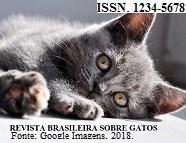 A miniatura da publicação é uma imagem de um gato, assim como a imagem de capa, constando informações como ISSN, nome