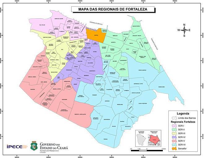 49 Figura 2 Mapas das Regionais de Fortaleza Fonte: Instituto de Pesquisa e Estratégia Econômica do Ceará (IPECE). 4.