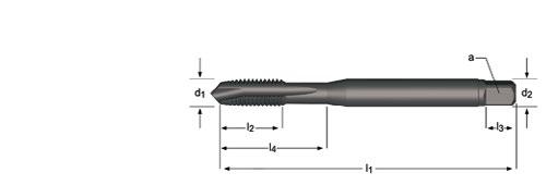 M Machine Tap piral oint M Maschinen-Gewindebohrer, geradegenutet mit chälanschnitt M Machinetappen met schilaansnijding M Tarauds machine Coupe gun M Machos de máquina Entrada en hélice M Macho