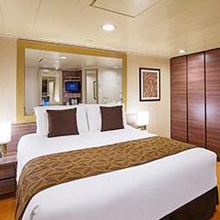 cabine dupla interna (MSC Splendida) ou cabine quádrupla (MSC Seaview), sujeitos a