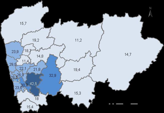 Taxa de incidência de tuberculose (/1 hab) QUE SAÚDE TEMOS?