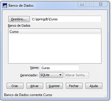 (a) (b) Figura 1 Criação do Banco de Dados: (a) definição do