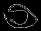 1 Cordão Espiralado Cabo com 1,8 m para ligação de pulseira a um ponto terra comum em tapetes de bancada Resistência 1 Mega, tomada de 10 mm fêmea que encaixa nas pulseiras e extremo oposto com