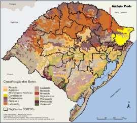 Trata-se de solos bem drenados com acentuada facilidade de erosão, onde predomina a agricultura familiar em pequenas propriedades.