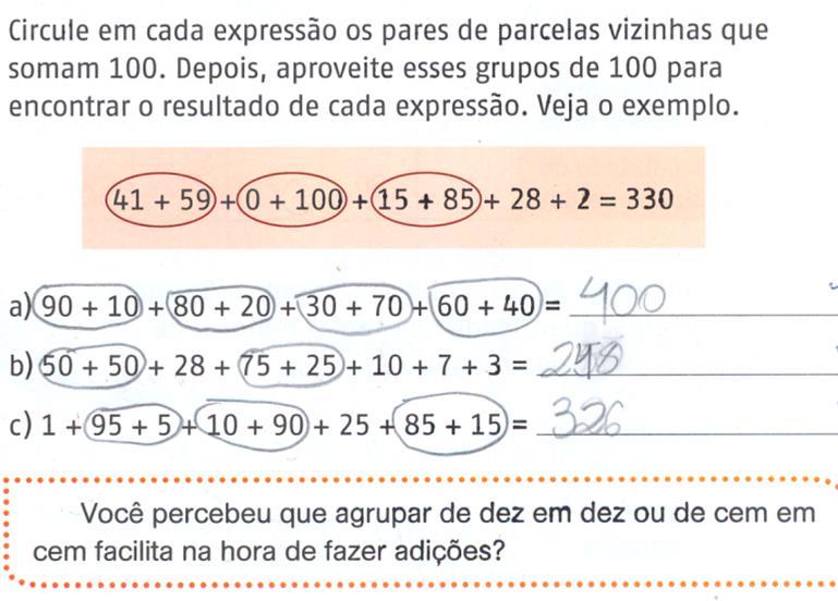 Números e Operações Estimativa e cálculo mental Problemas Leitura de números Valor Posicional Adição e subtração (conta armada) Operação