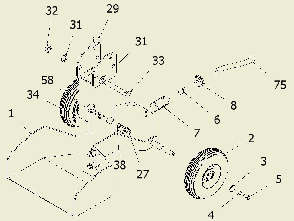 Chassis Assembly / Assemblage du Châssis / Assemblagem do Chassis 1 Chassi RL12 Chassis RL12 Châssis RL12 1 R200001 2 Roda Jockey 300x4 Wheel D=300mm Roue D=300mm 2 2013930 3 Casquilho 35 Bushing 35