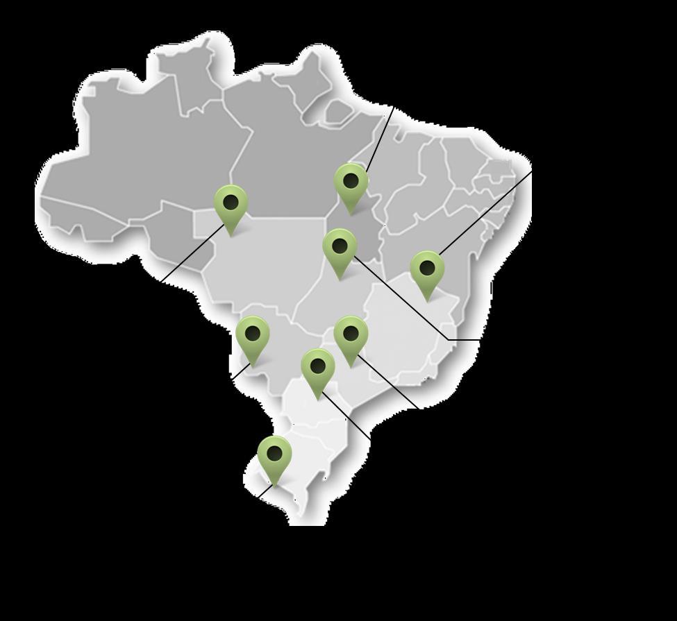 Os telespectadores do Canal Rural que produzem Soja, concentram-se na regiões: 87% Dos produtores de Soja são telespectadores do Canal Rural Referência: