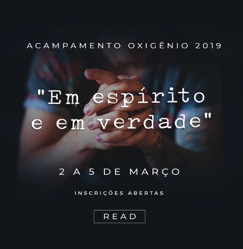 20h Culto de Oração EBT: adultos, infantil SEXTA SÁBADO 5h Reunião de Oração dos Homens (quinzenal) 19h30 Culto de Adolescentes Culto 8/80 Oitava Jovem 20h Culto Jovens Adultos EXCEÇÕES: 17h 1º e 3º