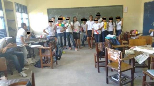 ressaltando a importância de reciclar (Fotos 4 e 5).