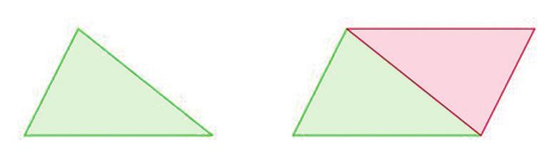 Em seguida, indicando a base por b e a altura por h, escreva uma fórmula para calcular a área do paralelogramo a partir dessas medidas. Justifique sua resposta. 2.