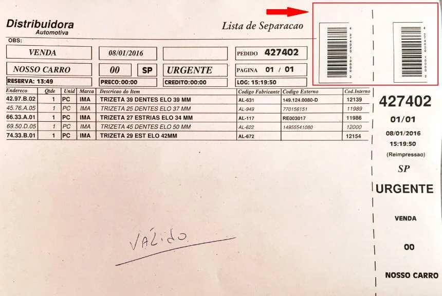 4. VALIDAÇÃO DE IMPRESSÃO Após a atualização e confirmação do firmware, solicite ao cliente realizar a impressão do sistema. O exemplo a seguir, é o modelo correto de impressão.