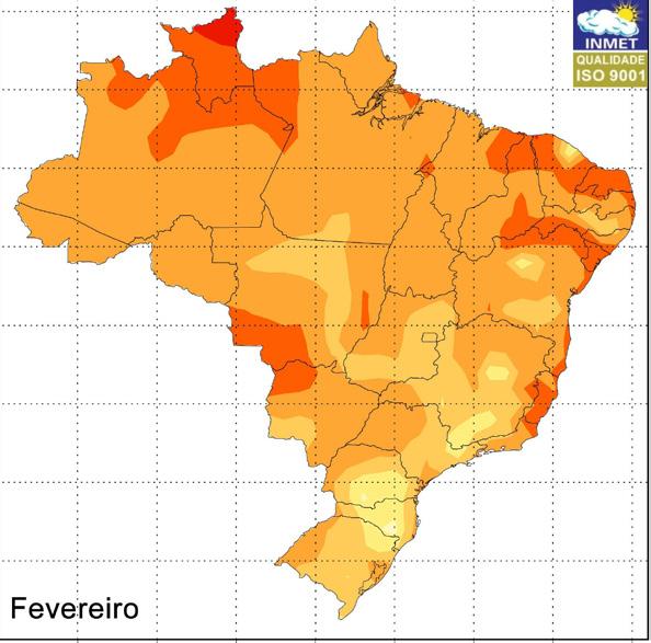 No specto climático, s temperturs médis registrds no mês de setembro são mis bixs n região centro-sul do estdo, comprds àquels observds pr região norte (Figur 3).