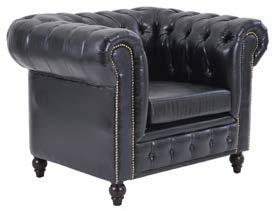 Linha Chesterfield Chesterfield 3 lugares 225 x 86,5 x 83,5 cm PU Preto PU Marrom Sofá de três lugares com armação em madeira Capitonê nos braços, encosto