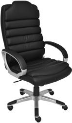 Segóvia 66 x 79 x 111 a 119 cm Office em aço cromado e nylon Assento e encosto revestidos em PU Regulagem de altura e  Andaluzia 87 x 74 x 116 a 126 cm Office em aço cromado e nylon