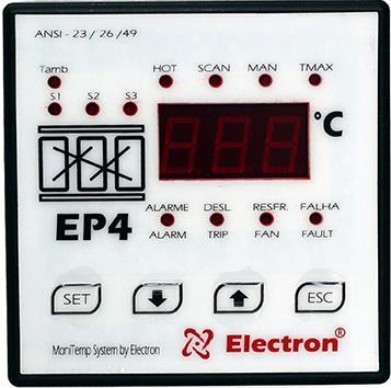 CONHECENDO O EP4 Canal do Sensor que está apresentado no Display numérico. *Aceso continuo Indica que o Alarme está Ativo (Relé 1).