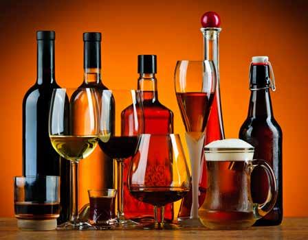 Bebida Teor alcoólico Tequila 36% a 54% Vodca 36% a 54% Cachaça 38% a 48% Uísque 38% a 54% Gim 40% a