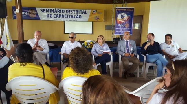 SEMINÁRIO DISTRITAL EM SANTO ANTÔNIO DE JESUS No dia 22/10/2016 foi realizado o quarto Seminário Distrital de Capacitação, com abordagem sobre Fundação Rotária, ABTRF,