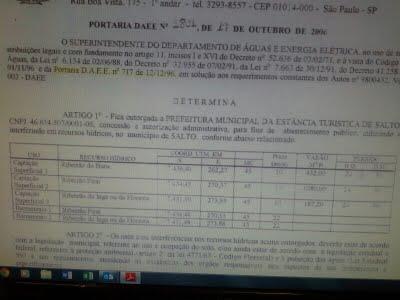 3 bombas aspiradas (reservas) e uma bomba submersível.