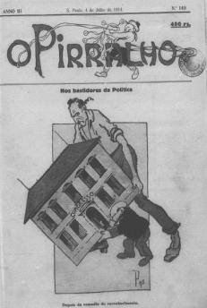 Pirralho (1911), dirigida por Oswald de Andrade e Emílio de Menezes Participação de Ronald de Carvalho,