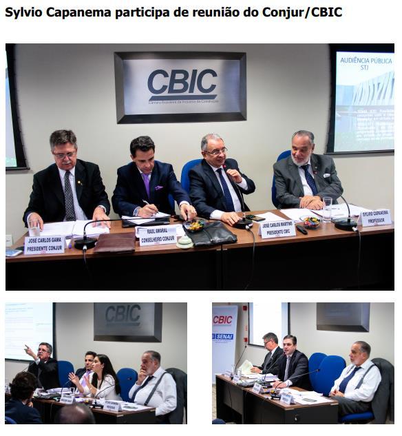 Título: Sylvio Capanema participa de reunião do Conjr/CBIC Veículo: CBIC Hoje Data: 28.08.