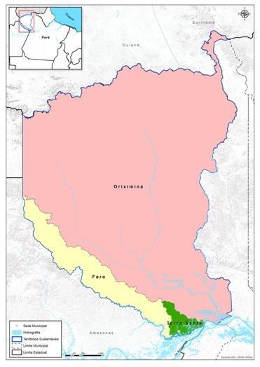 Contexto e Desafios Município Área (km 2 ) População Densidade demográfica Oriximiná