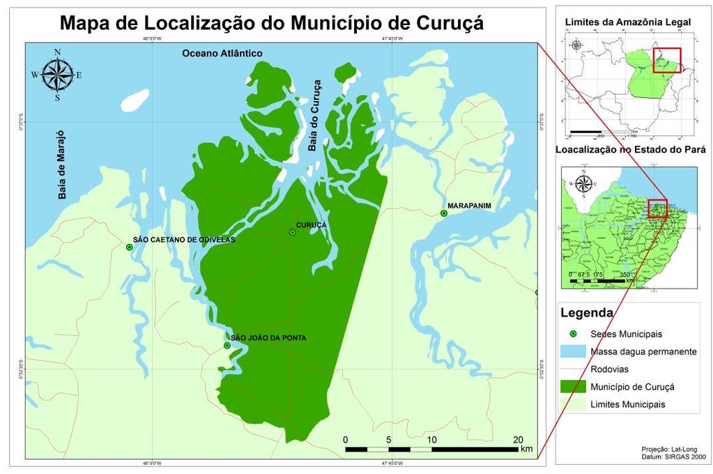 Figura 1. Mapa de Localização do Município de Curuçá-Pa. 2.