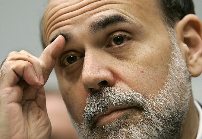 Ben Bernanke, presidente do Federal Reserve (FED), faz um