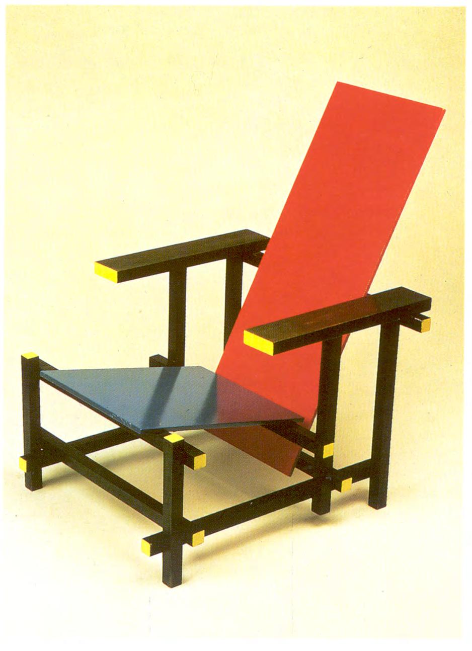 design Cadeira Red/blue Gerri Thomas Rietveld,